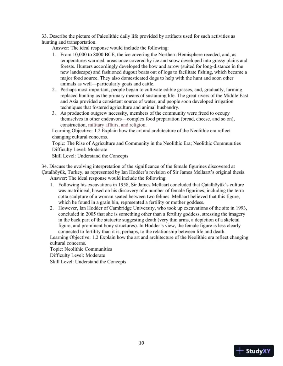Test Bank for The Humanities, Volume 1, 4th Edition, page 13
