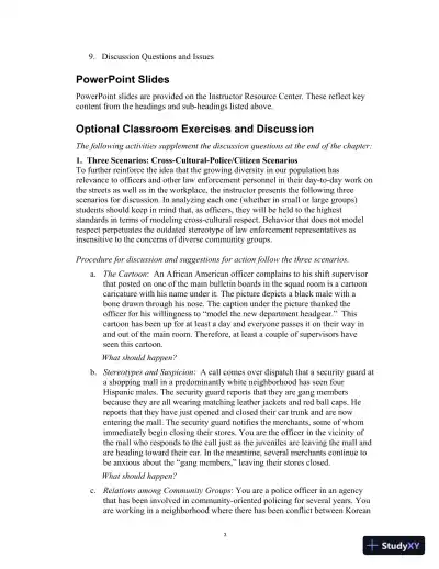 Lecture Notes For Multicultural Law Enforcement: Strategies for Peacekeeping in a Diverse Society, 7th Edition - Page 10 preview image