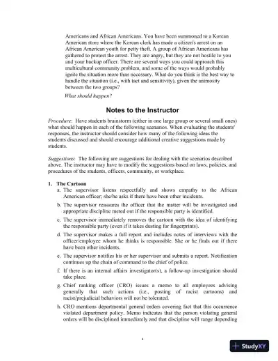 Lecture Notes For Multicultural Law Enforcement: Strategies for Peacekeeping in a Diverse Society, 7th Edition - Page 11 preview image