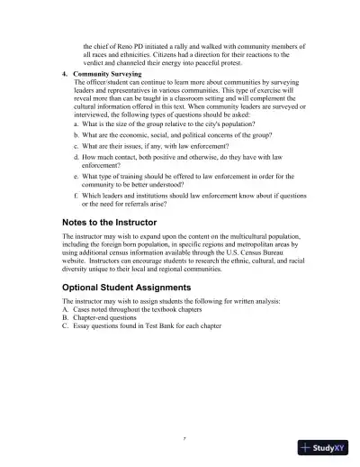 Lecture Notes For Multicultural Law Enforcement: Strategies for Peacekeeping in a Diverse Society, 7th Edition - Page 14 preview image