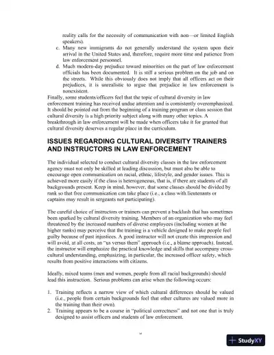Lecture Notes For Multicultural Law Enforcement: Strategies for Peacekeeping in a Diverse Society, 7th Edition - Page 6 preview image