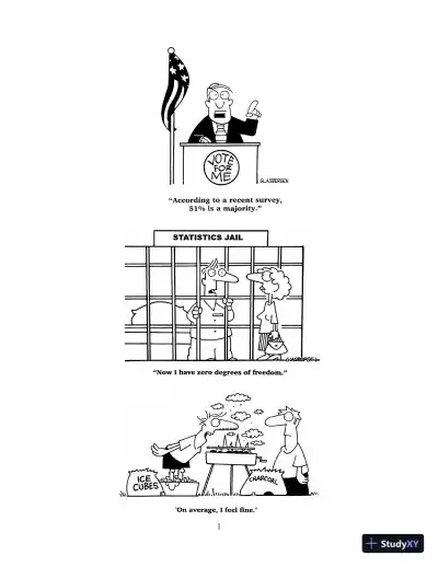 Solution Manual For Success at Statistics: A Worktext with Humor, 6th Edition - Page 3 preview image