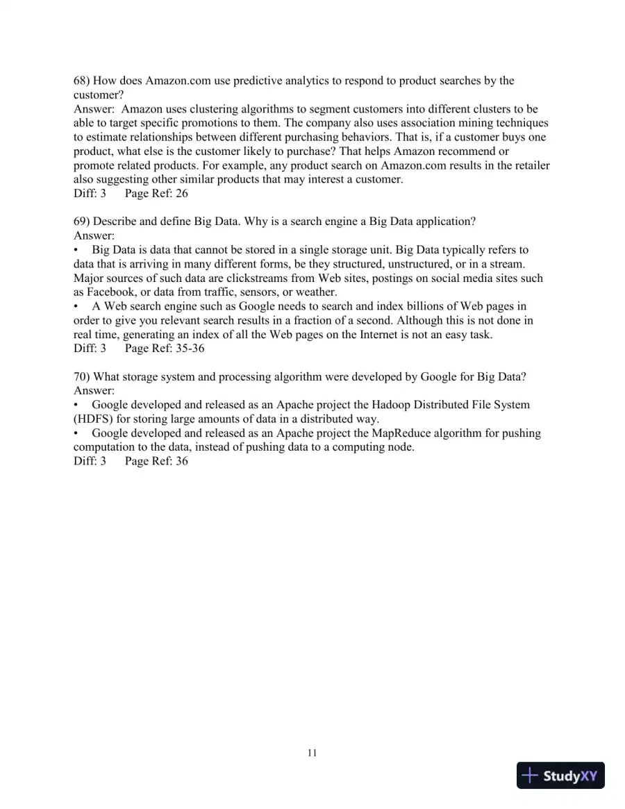 Business Intelligence, Analytics, And Data Science: A Managerial Perspective, 4th Edition Test Bank, page 12