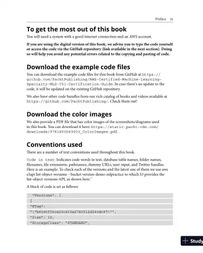 AWS Certified Machine Learning Specialty: MLS-C01 Certification Guide (2021) - Page 15 preview image