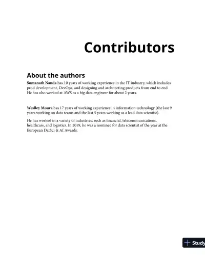 AWS Certified Machine Learning Specialty: MLS-C01 Certification Guide (2021) - Page 5 preview image