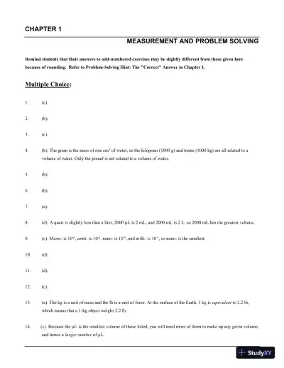 Solution Manual For College Physics With Masteringphysics, 7th Edition - Page 1 preview image