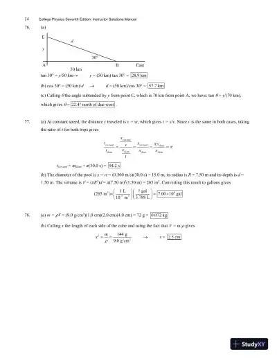 Solution Manual For College Physics With Masteringphysics, 7th Edition - Page 15 preview image