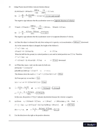 Solution Manual For College Physics With Masteringphysics, 7th Edition - Page 23 preview image