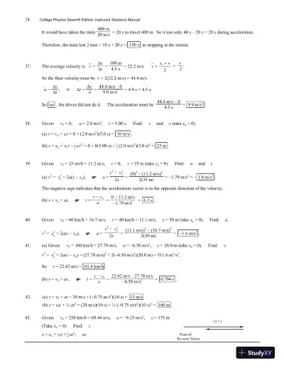 Solution Manual For College Physics With Masteringphysics, 7th Edition - Page 25 preview image