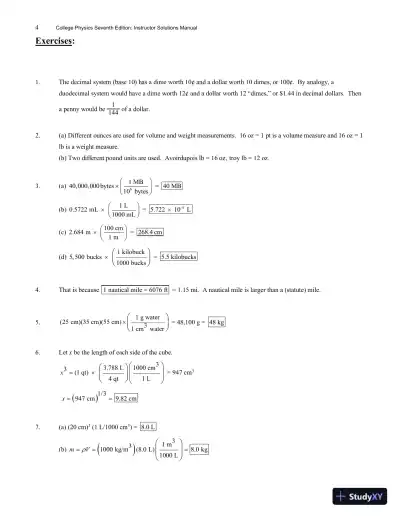 Solution Manual For College Physics With Masteringphysics, 7th Edition - Page 5 preview image