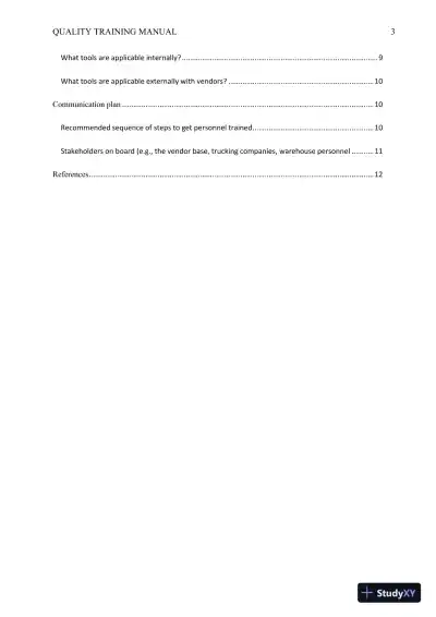 BADM370-1404B-02 Quality Training Manual - Page 4 preview image