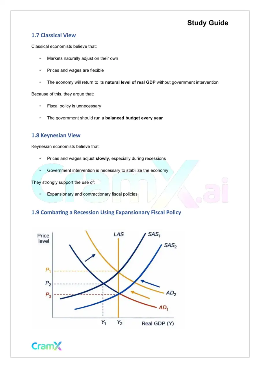 Economics - Fiscal and Monetary Policy, page 3