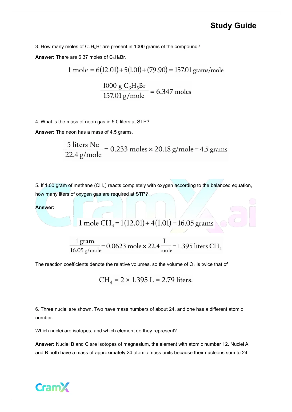 Chemistry - Answers to Chemistry Problems - Page 2 preview image