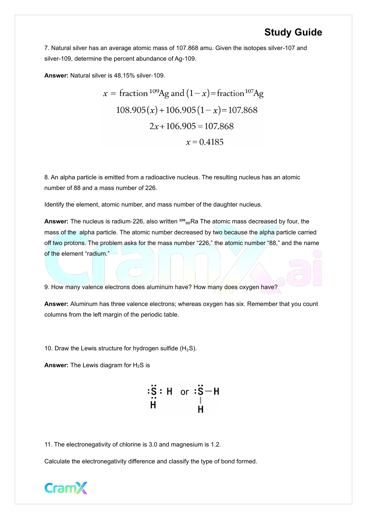 Chemistry - Answers to Chemistry Problems - Page 3 preview image