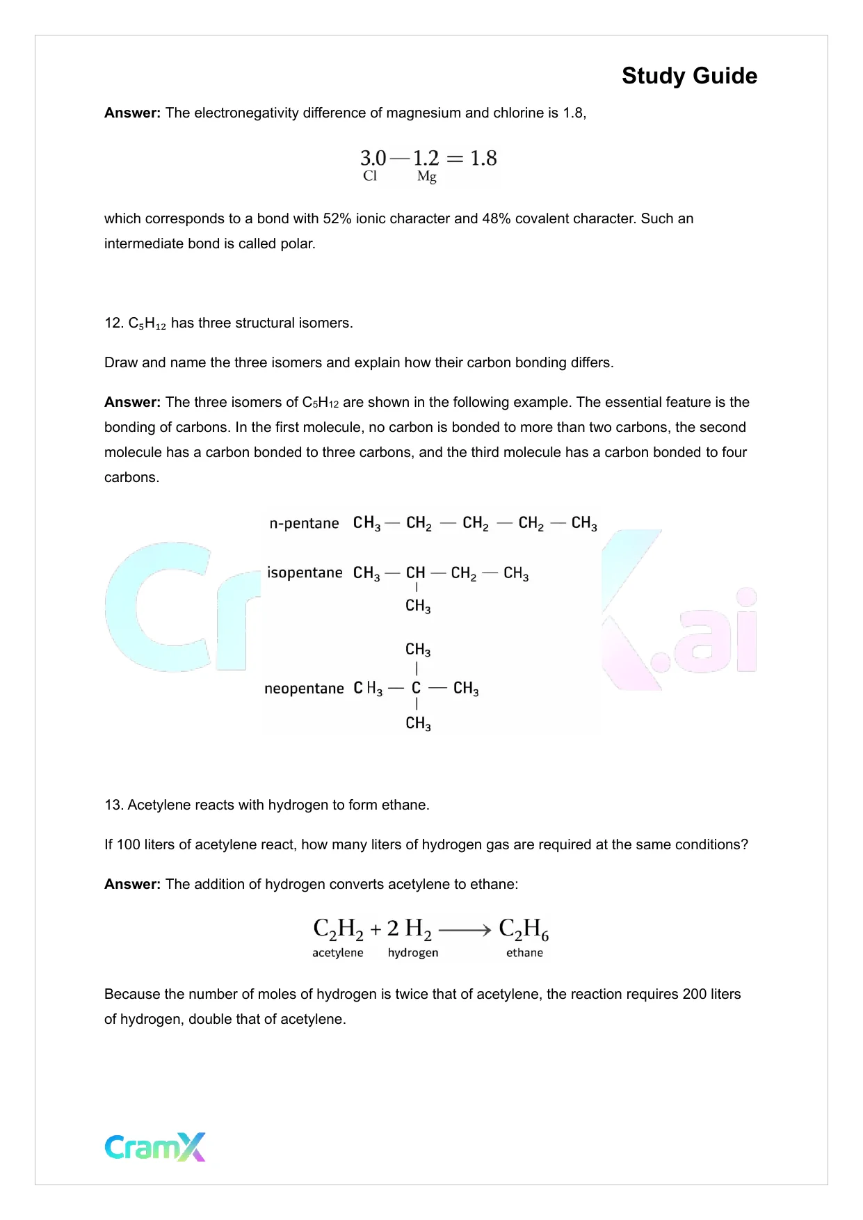 Chemistry - Answers to Chemistry Problems - Page 4 preview image