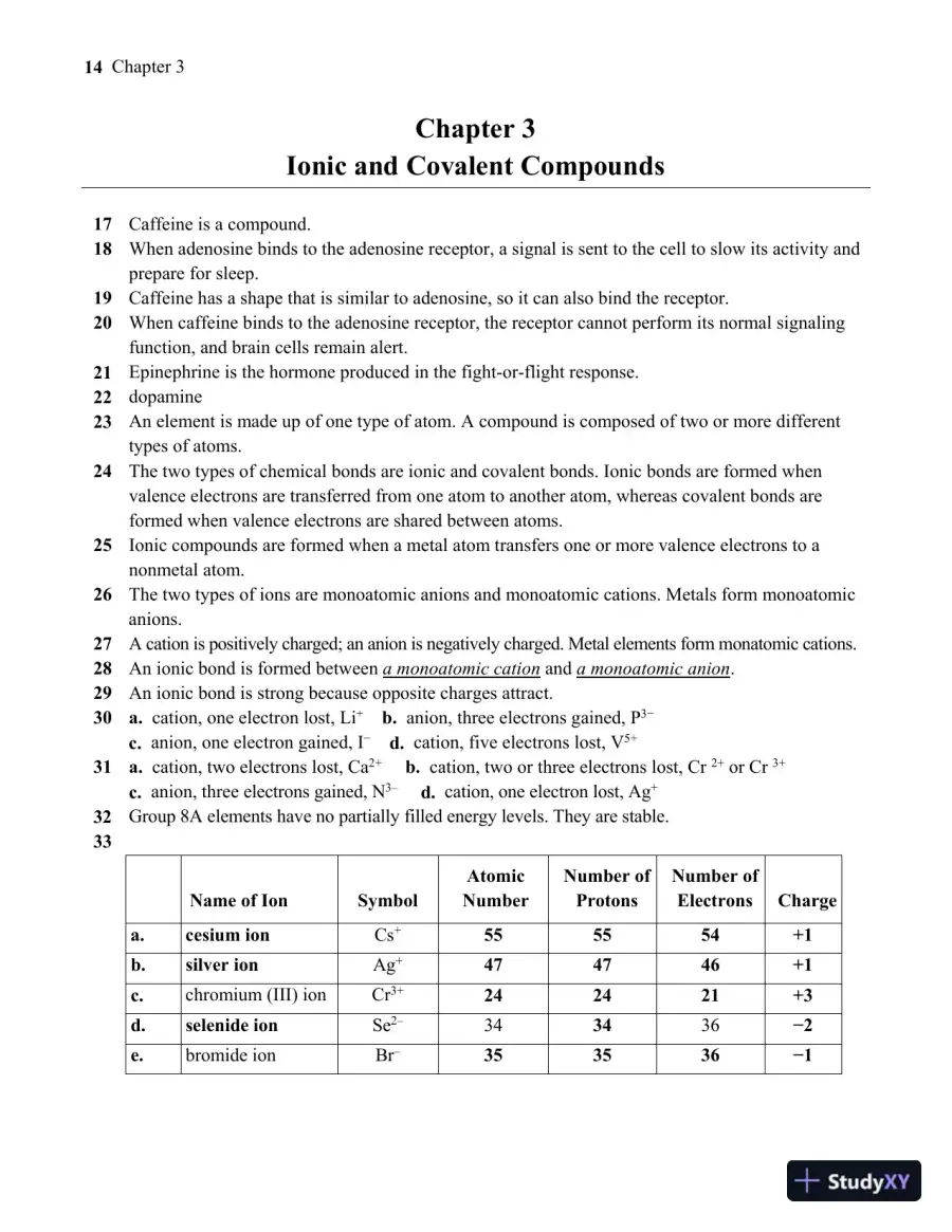 Solution Manual For Essentials of General, Organic, and Biochemistry, 3rd Edition, page 15