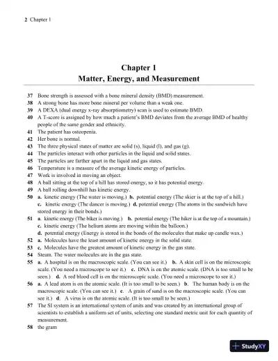 Solution Manual For Essentials of General, Organic, and Biochemistry, 3rd Edition - Page 3 preview image