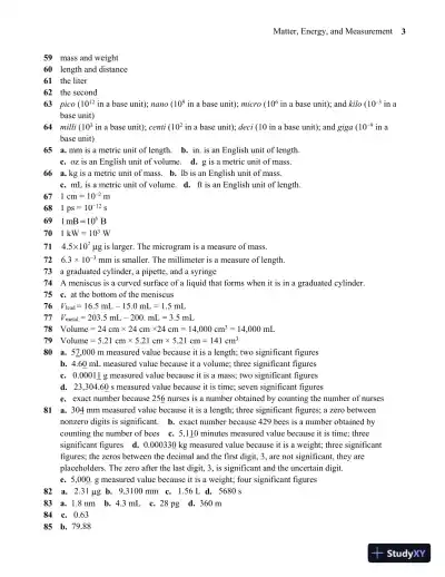 Solution Manual For Essentials of General, Organic, and Biochemistry, 3rd Edition - Page 4 preview image