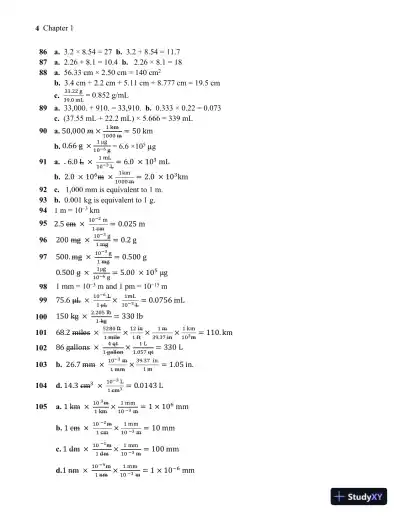 Solution Manual For Essentials of General, Organic, and Biochemistry, 3rd Edition - Page 5 preview image