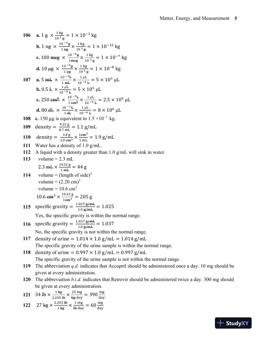 Solution Manual For Essentials of General, Organic, and Biochemistry, 3rd Edition, page 6