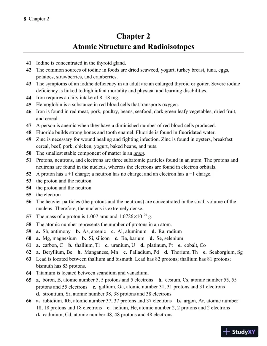 Solution Manual For Essentials of General, Organic, and Biochemistry, 3rd Edition, page 9