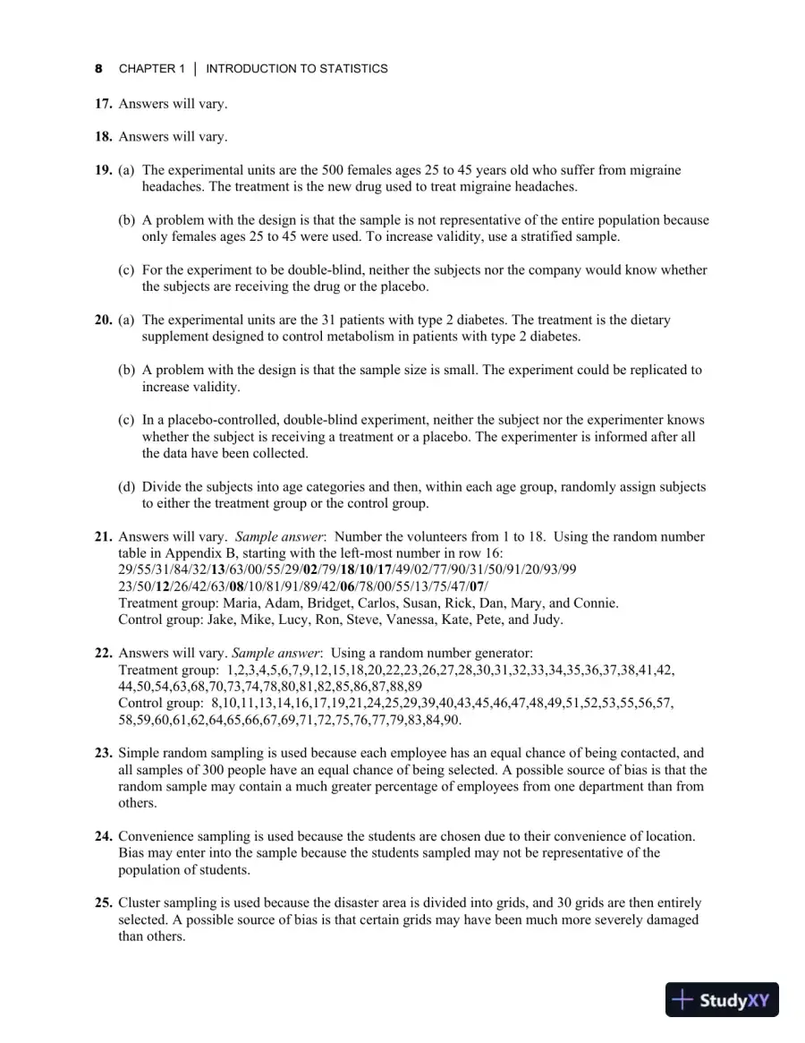 Elementary Statistics: Picturing the World, 7th Edition Solution Manual, page 12