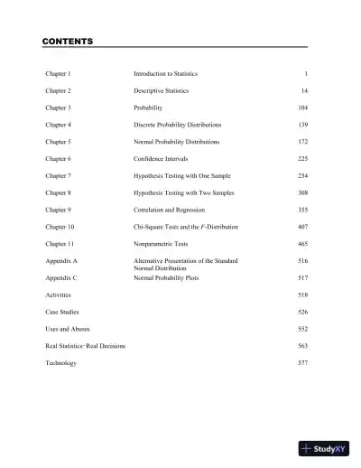 Elementary Statistics: Picturing the World, 7th Edition Solution Manual - Page 3 preview image