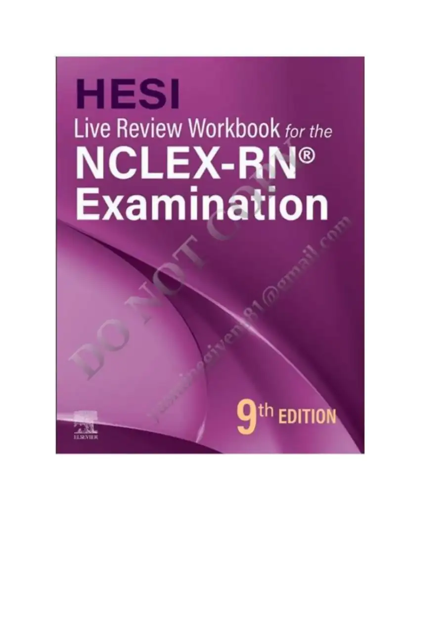 HESI Live Review Workbook for the NCLEX, page 10