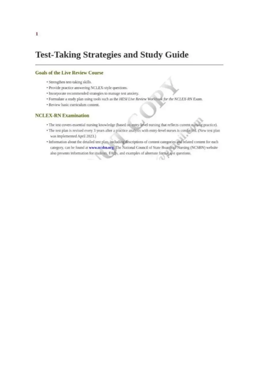 HESI Live Review Workbook for the NCLEX, page 12