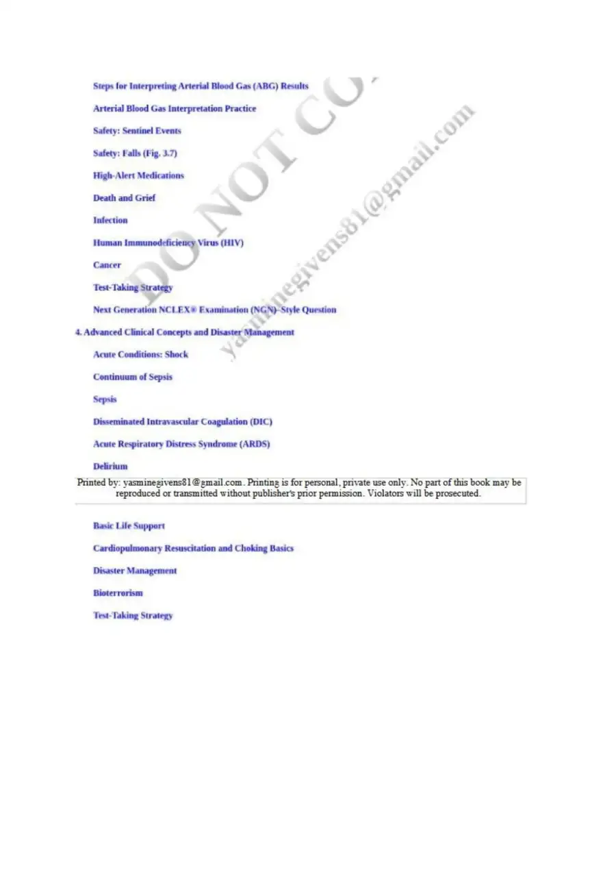 HESI Live Review Workbook for the NCLEX, page 4