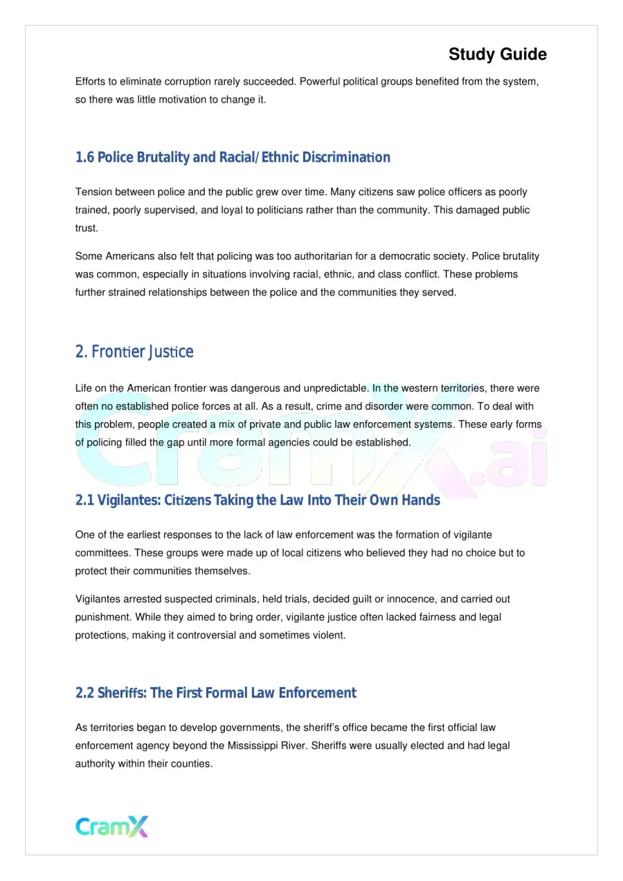 Criminal Justice - Development of the American Pol, page 3