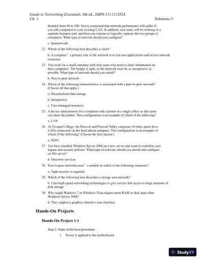 Guide To Networking Essentials, 7th Edition Solution Manual - Page 4 preview image
