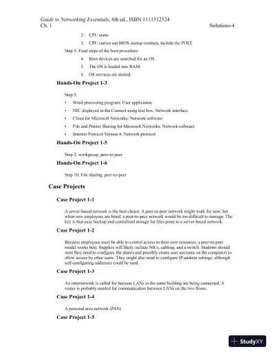 Guide To Networking Essentials, 7th Edition Solution Manual - Page 5 preview image