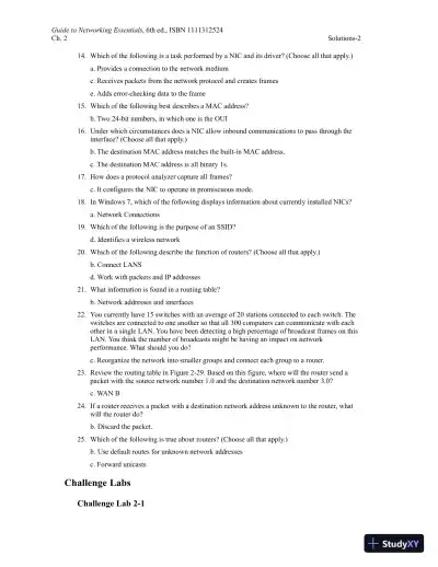 Guide To Networking Essentials, 7th Edition Solution Manual - Page 8 preview image