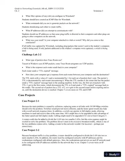 Guide To Networking Essentials, 7th Edition Solution Manual - Page 9 preview image