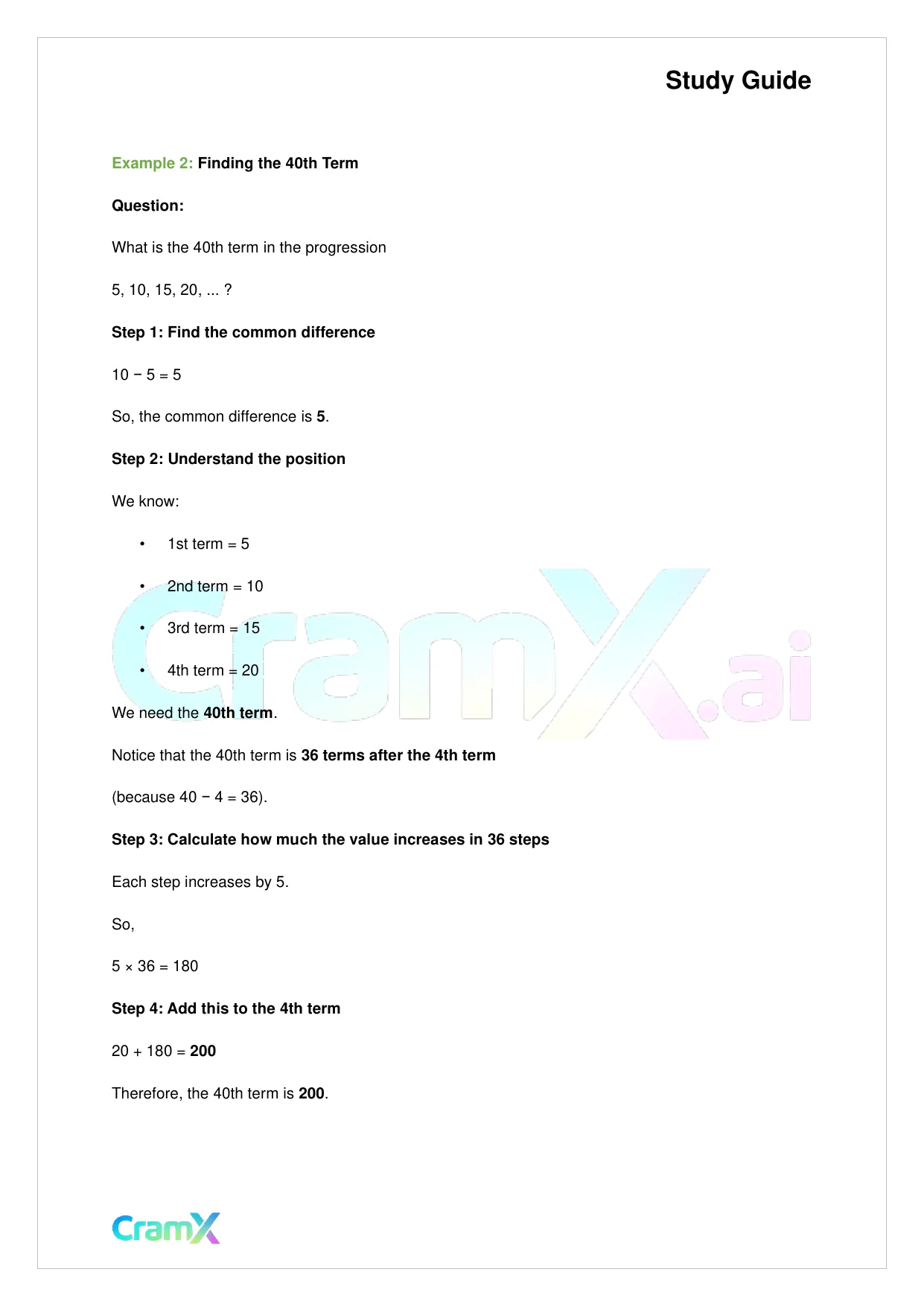 Basic Math and Pre-Algebra - Number Series - Page 2 preview image