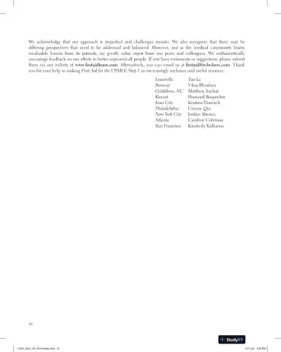 First Aid for the USMLE Step 1 (2021) - Page 14 preview image