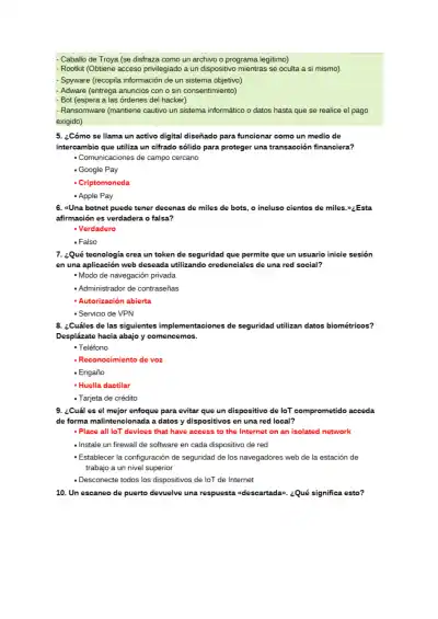 Introduccion a la Ciber Seguridad Examen - Page 2 preview image