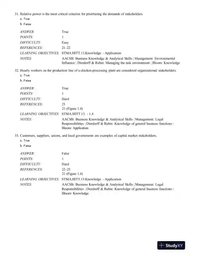 Strategic Management: Concepts and Cases: Competitiveness and Globalization, 11th Edition Test Bank - Page 12 preview image