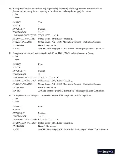 Strategic Management: Concepts and Cases: Competitiveness and Globalization, 11th Edition Test Bank - Page 5 preview image