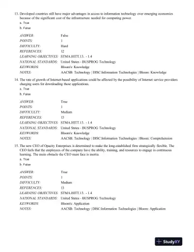 Strategic Management: Concepts and Cases: Competitiveness and Globalization, 11th Edition Test Bank - Page 6 preview image