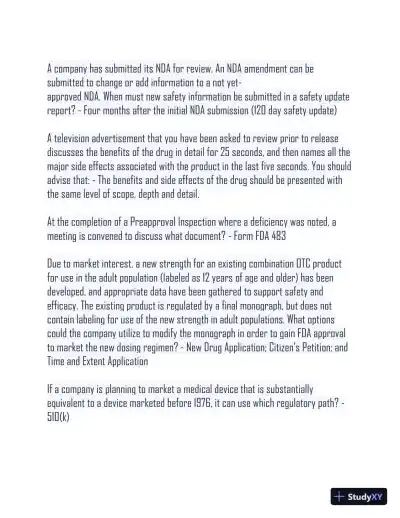 2024 RAC Medical Marketing Practice Exam With Answers (89 Solved Questions) - Page 6 preview image