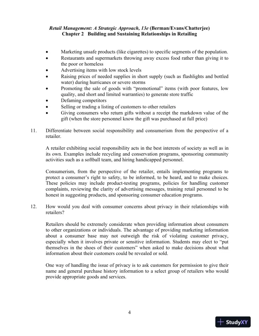 Retail Management, Global Edition 13th Edition Solution Manual, page 11