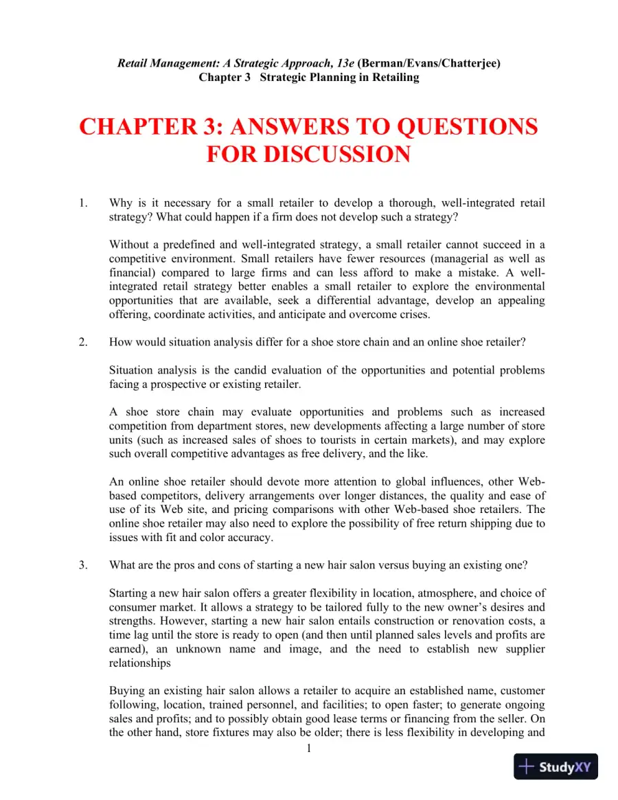 Retail Management, Global Edition 13th Edition Solution Manual, page 12