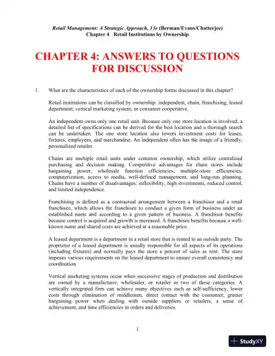 Retail Management, Global Edition 13th Edition Solution Manual - Page 16 preview image