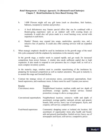 Retail Management, Global Edition 13th Edition Solution Manual - Page 21 preview image