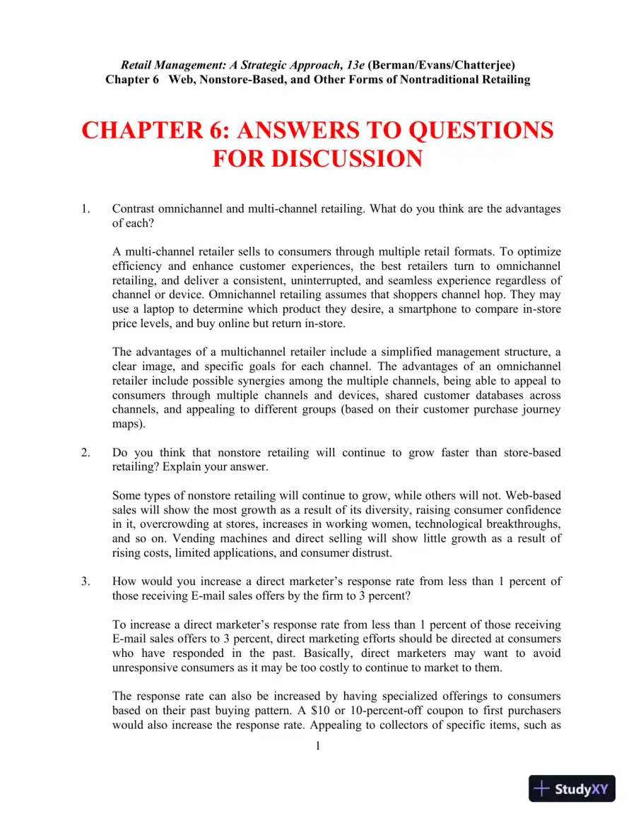 Retail Management, Global Edition 13th Edition Solution Manual, page 25