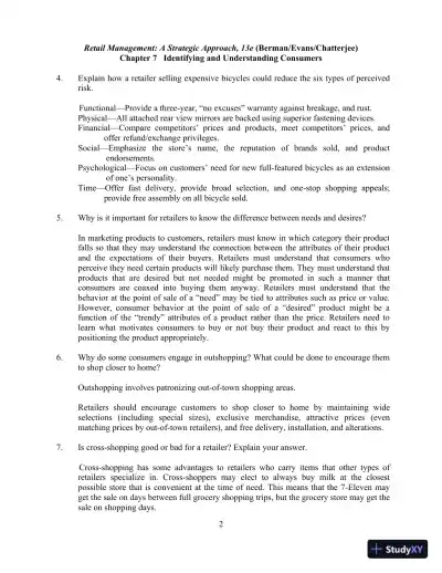 Retail Management, Global Edition 13th Edition Solution Manual - Page 31 preview image