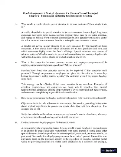 Retail Management, Global Edition 13th Edition Solution Manual - Page 9 preview image