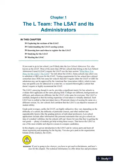 LSAT Prep For Dummies (+5 Practice Tests Online) (2024) - Page 16 preview image